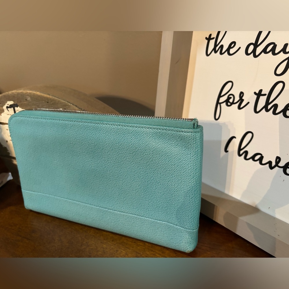 Tiffany and Co blue leather Long zippy Wallet - Picture 7 of 9